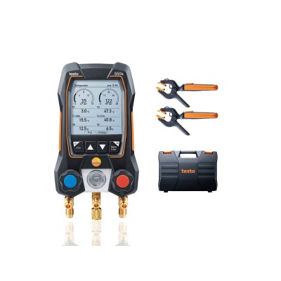 testo 550s Smart Set - Smarte digitale Monteurhilfe mit kabellosen Zangen-Temperaturfühlern
