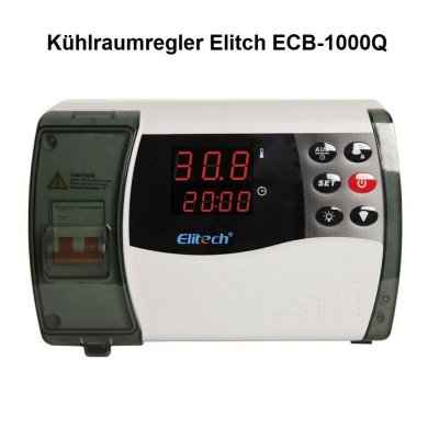 Elitech Kühlraumregelung ECB 1000Q für 230V inkl.2 Fühler